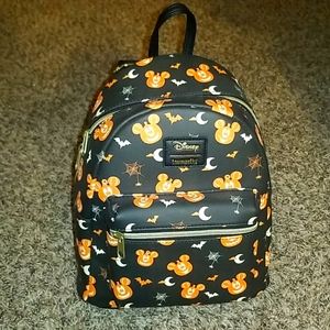 NWT Loungefly Disney Pumpkin Mickey mini backpack